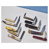 10 POCKET KNIVES