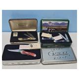 3 Metal Cases of Case pocket knives