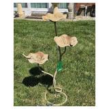 METAL BIRD BATH