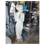 WOMAN CEMENT STATUE