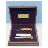 "The Steps of Freedom"- knife set of 2 in case