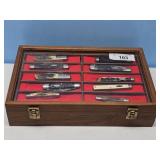 10 Case pocket knives in box
