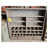 4 DRAWER WOOD & METAL ORGANIZER