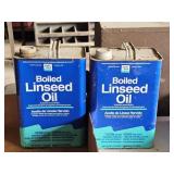 2 CANS OF LINSEED OIL