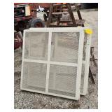 2- 3.5 X 3.5 APPROX PROTECTIVE COVERS FOR AC UNIT