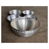 METAL POPCORN BOWLS