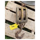 WOODEN PULLEY