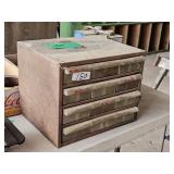 METAL ORGANIZER W/ PLASTIC DRAWERS
