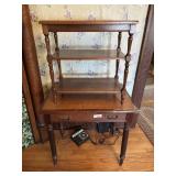 HALL TABLE WITH DRAWER & OFFICE TABLE/SHELF