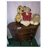 SEWING CABINET & TEDDY BEARS