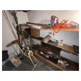 KENNEDY TOOL BOX FULL OF TOOLS & CONTENT OF SHELF