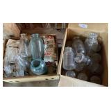 CANNING JARS & MILK BOTTLES