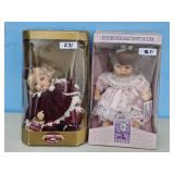 2-NEW PORC. DOLLS IN BOX SMOKE FREE HOME