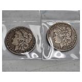 1883 & 1887 MORGAN SILVER DOLLARS