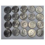 20-MIXED DATES IKE DOLLARS