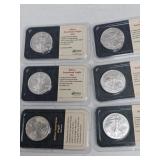 6-AMERICAN EAGLES