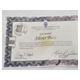 1-QUARTER TROY ONCE SILVER BAR & 5-1 GRAM EACH