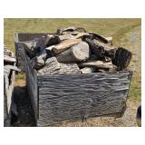 SEASONED FIREWOOD IN WOOD CRATE