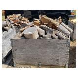SEASONED FIREWOOD IN WOOD CRATE