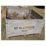 SEASONED FIREWOOD IN WOOD CRATE