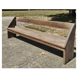 WOODEN CHURCH BENCH FROM LOWER TWIN MEETING