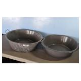2-FOOT WASHING TUBS FROM LOWER TWIN MEETING HOUSE