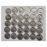 30-KENNEDY HALVES MIXED DATES