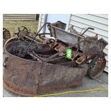 HORSE DRAWN DISC/LAWN ART