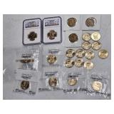 22-US PRESIDENT MIXED 1 DOLLAR COINS