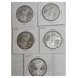 4-AMERICAN EAGLE SILVER ROUNDS