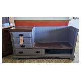 BENCH MADE FROM CHEST OF DRAWERS-NICE JOB