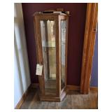 SMALL CURIO CABINET W/GLASS