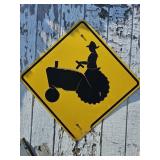 TRACTOR ROAD SIGN