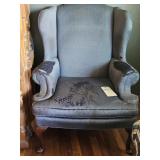 UP. WING BACK CHAIR-NEEDS UPH. WORK