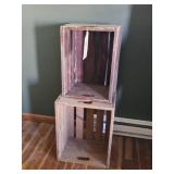 2-WOODEN CRATES