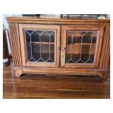MODERN ENTERTAINMENT STAND W/DOUBLE GLASS