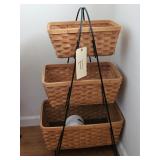3 TIER METAL BASKET STAND W/BASKETS-NOT