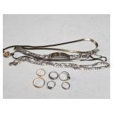LADIES GOLD & SILVER TYPE RINGS &
