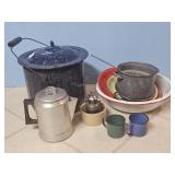 GRANITEWARE,  COFFEE POT
