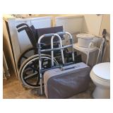 WALKER, WHEELCHAIR, BEDSIDE CAMODE