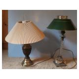 PAIR OF TABLE LAMPS--ONE IS TOUCH LAMP