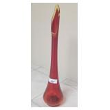 VIKING ORANGE VASE  -APPROX. 25IN. TALL