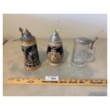 3- Beer Steins