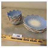 Fire King Lotus Vitrock  bowls & plates