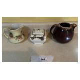 Shengo pottery, Nippon tea jar, Hull tea pot