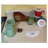 Nu-Maid margerine, Lace A  Bootee, Fire King cups