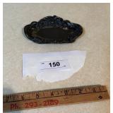 OLD Pewter OR pot metal tray - marked O & K co.