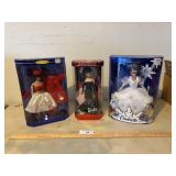 Fashion, Solo and Cinderella Barbies