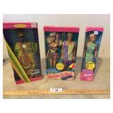 Barbies-Ghiana, Beach Barbie and Petty in Plaid