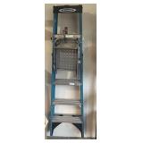 Werner ladder 6ft with paint rack